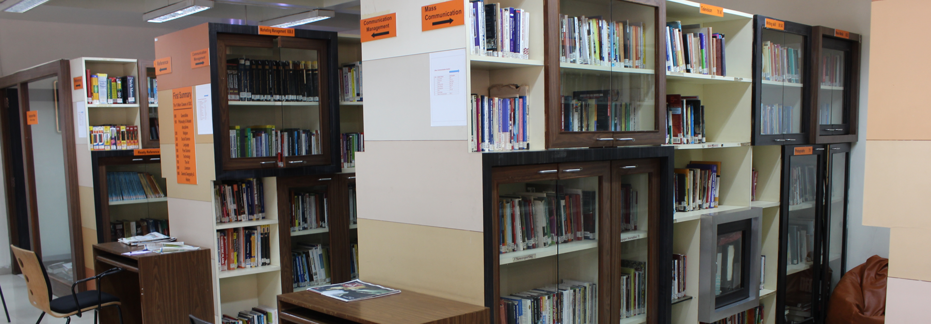 Library of Best Mass Communication College in India